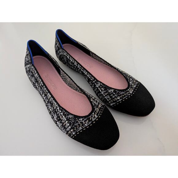 Rothy's Shoes - Rothy's Square Tweed Limited Edition Midnight Edition US Size 9.5 Pink Insole